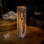 Tangerine Crystal (Onyx Table Lamp #30)