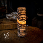Tangerine Crystal (Onyx Table Lamp #31)
