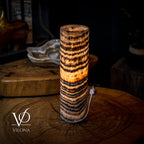 Tangerine Crystal (Onyx Table Lamp #31)