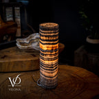 Tangerine Crystal (Onyx Table Lamp #32)