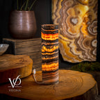 Tangerine Crystal (Onyx Table Lamp #40)