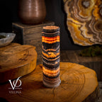 Tangerine Crystal (Onyx Table Lamp #40)