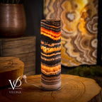 Tangerine Crystal (Onyx Table Lamp #41)