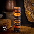 Tangerine Crystal (Onyx Table Lamp #42)