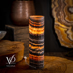 Tangerine Crystal (Onyx Table Lamp #42)