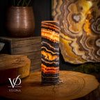 Tangerine Crystal (Onyx Table Lamp #42)