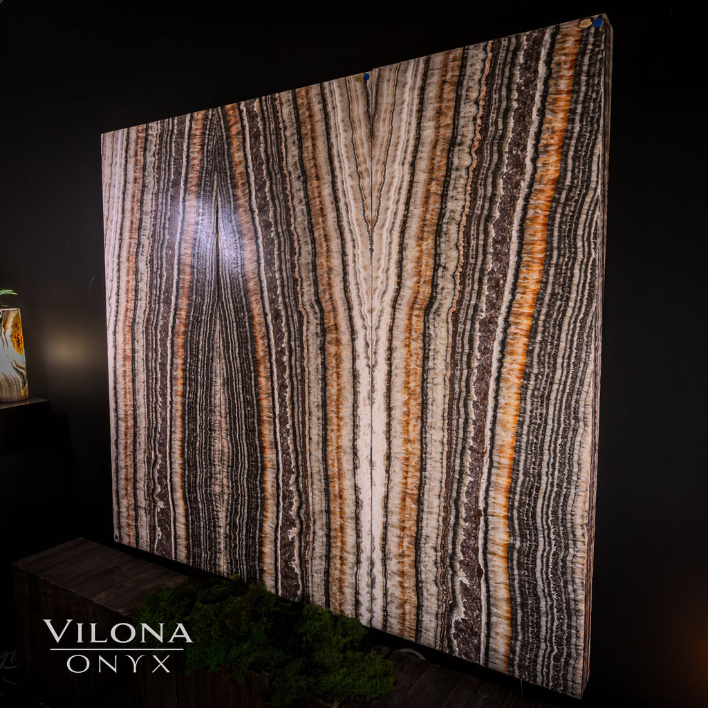Tangerine Onyx Wall Panels (Set #1)