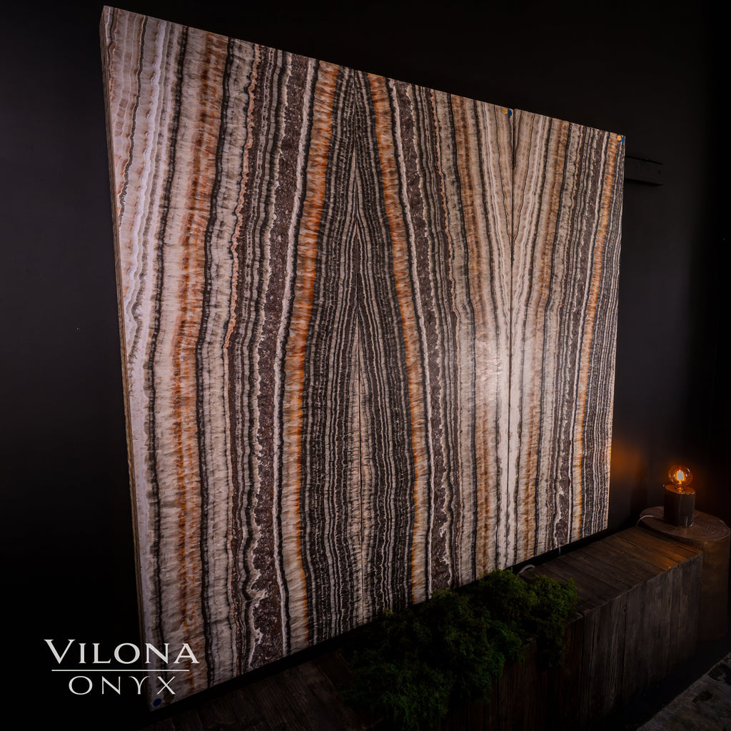 Tangerine Onyx Wall Panels (Set #1)