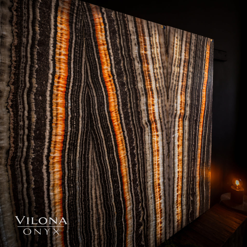 Tangerine Onyx Wall Panels (Set #1)