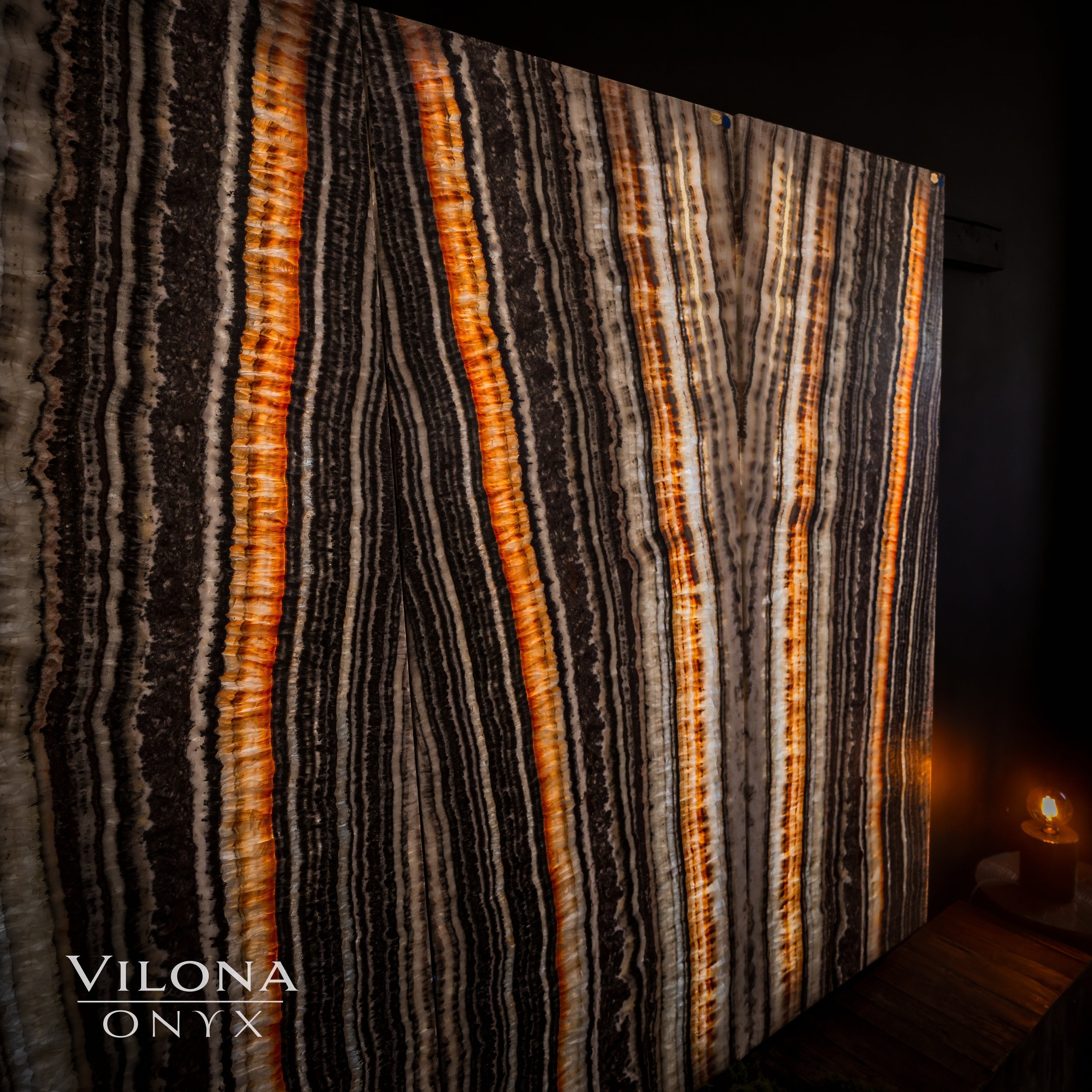 Tangerine Onyx Wall Panels (Set #1)