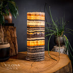 Tangerine Sierra Onyx Lamp (Medium Table Lamp #10)