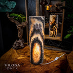 Tangerine Sierra Onyx Lamp (Table Lamp #10)