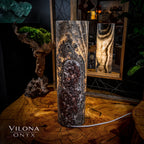 Tangerine Sierra Onyx Lamp (Table Lamp #13)