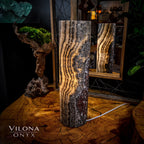 Tangerine Sierra Onyx Lamp (Table Lamp #13)
