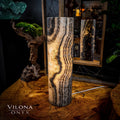 Tangerine Sierra Onyx Lamp (Table Lamp #13)