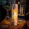 Tangerine Sierra Onyx Lamp (Table Lamp #14)