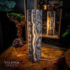Tangerine Sierra Onyx Lamp (Table Lamp #14)