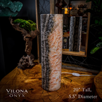 Tangerine Sierra Onyx Lamp (Table Lamp #14)