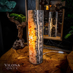 Tangerine Sierra Onyx Lamp (Table Lamp #14)