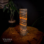 Tangerine Sierra Onyx Lamp (Table Lamp #16)