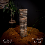 Tangerine Sierra Onyx Lamp (Table Lamp #16)