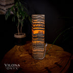 Tangerine Sierra Onyx Lamp (Table Lamp #16)