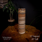 Tangerine Sierra Onyx Lamp (Table Lamp #18)