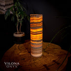 Tangerine Sierra Onyx Lamp (Table Lamp #18)