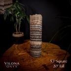 Tangerine Sierra Onyx Lamp (Table Lamp #23)