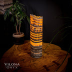 Tangerine Sierra Onyx Lamp (Table Lamp #23)
