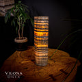 Tangerine Sierra Onyx Lamp (Table Lamp #26)