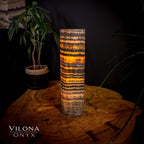 Tangerine Sierra Onyx Lamp (Table Lamp #26)