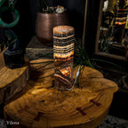 Tangerine Sierra Onyx Lamp (Table Lamp #5)