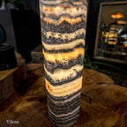Tangerine Sierra Onyx Lamp (Table Lamp #8)