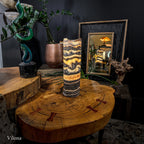 Tangerine Sierra Onyx Lamp (Table Lamp #8)