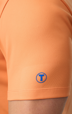 Short Sleeve Polo Solid // Tangerine