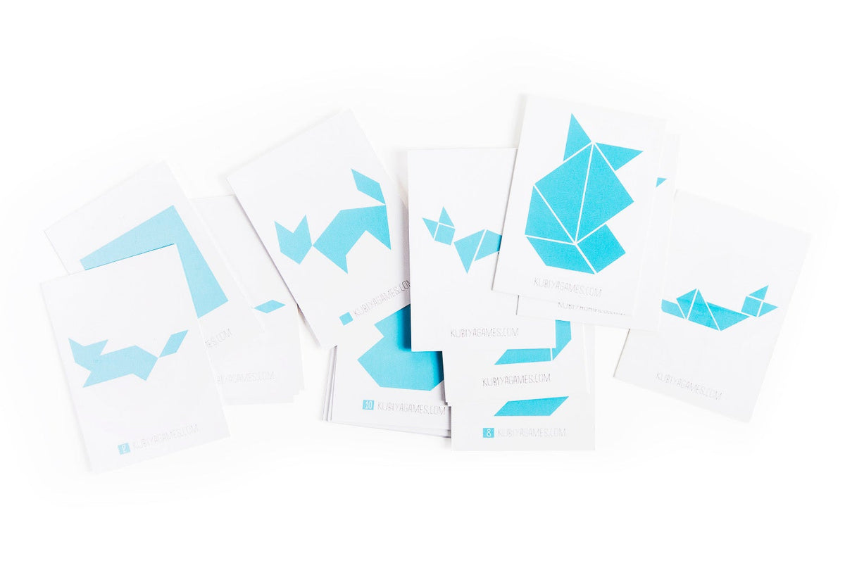Cat Tangram - two sets with 65 challenge cards