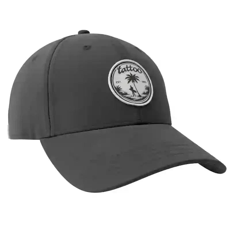 Palm Tree Performance Golf Hat (Black)