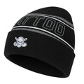 Cuffed 'Tattoo' Knit Beanie (Tattoo Black)