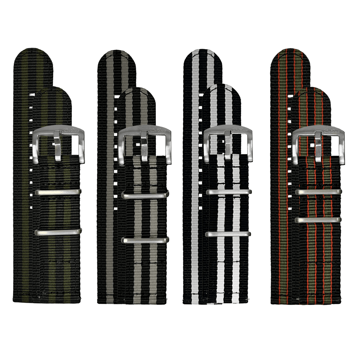 The O2 Strap - Bond Striped - 4 Pack Bundle
