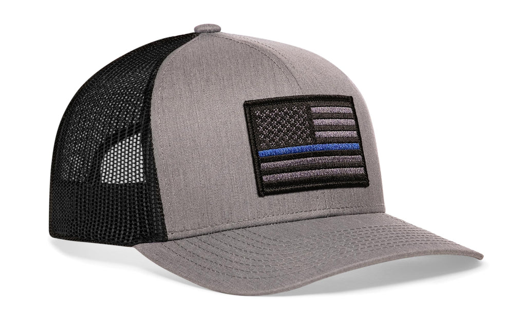 Thin Blue Line Trucker Hat  |  Tactical Police Snapback
