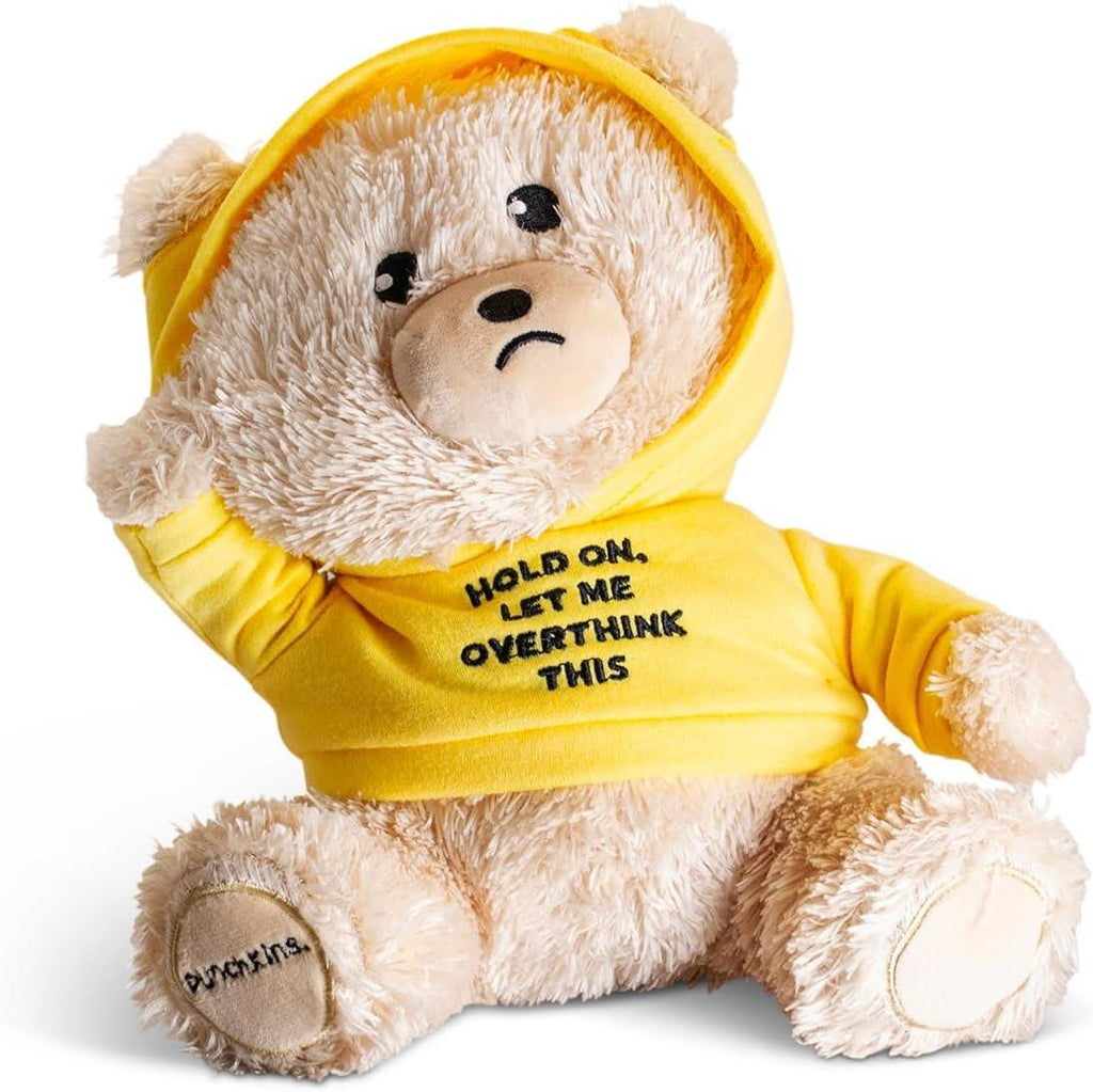 Punchkins 🐻 "Let Me Overthink This" Teddy Bear Plushie - Gift for Overthinkers
