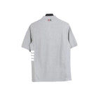 Thom Browne Grey T-Shirt with Collar
