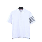 Thom Browne White T-Shirt with Collar