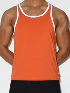 Throwback Tank Basketball Orange