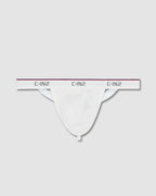 Throwback Y-Back Thong White