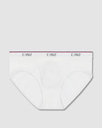 Throwback Fly Front Brief White