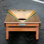 Throwback ACA Classic Wood Triangle Silver Series Cornhole Boards