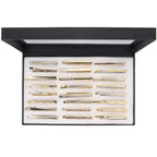 Vittorio Vico Tie Bars in Presentation Box: 24 Pack