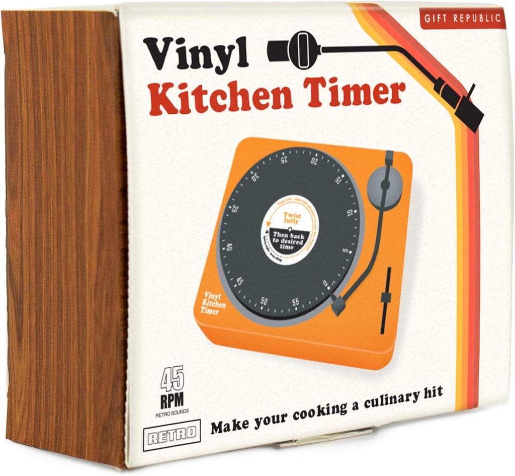 Retro Vinyl Record Player Kitchen Timer – Stylish & Fun Way to Keep Your Cooking 🎁